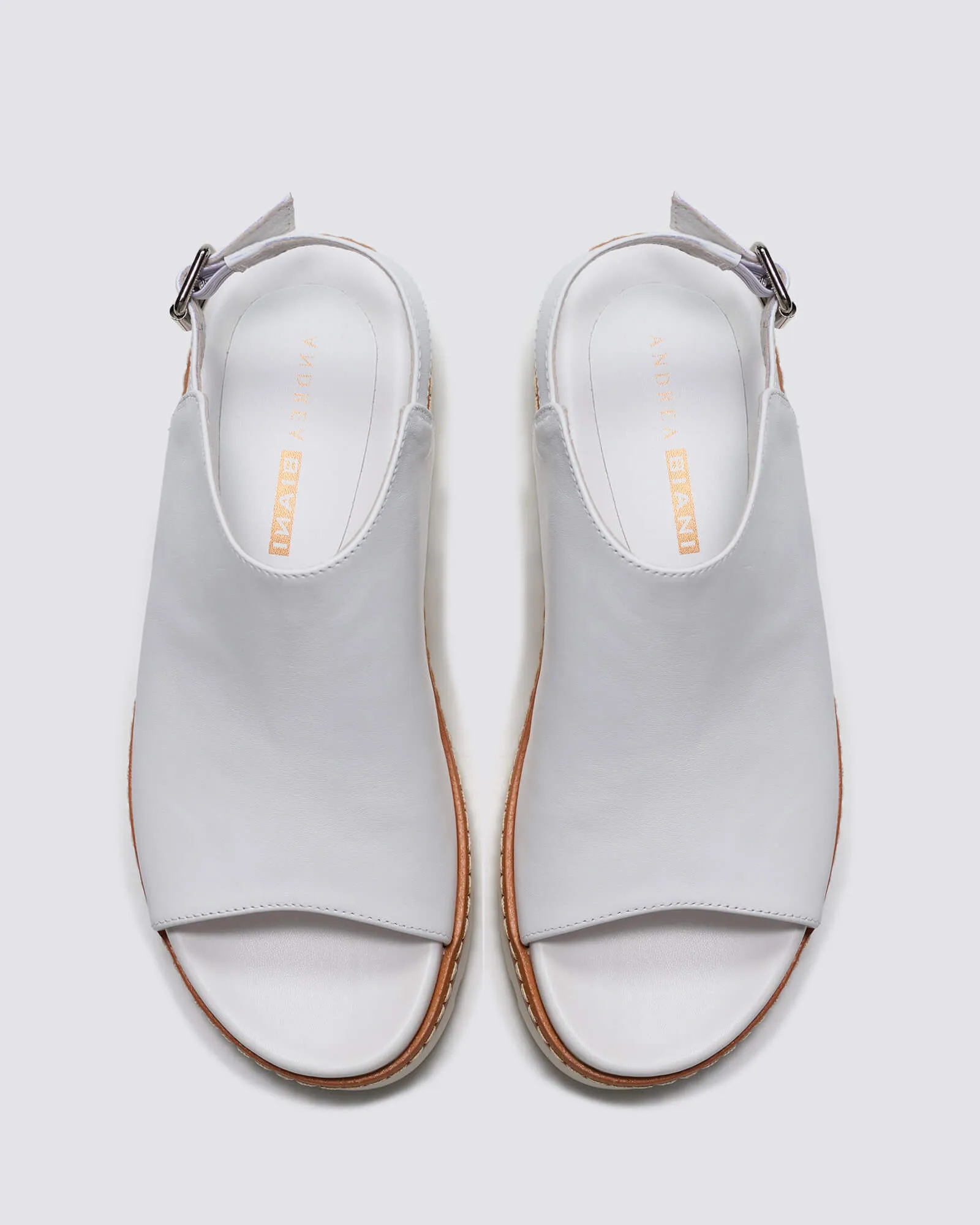 ABBY SLINGBACK HEELS WHITE LEATHER