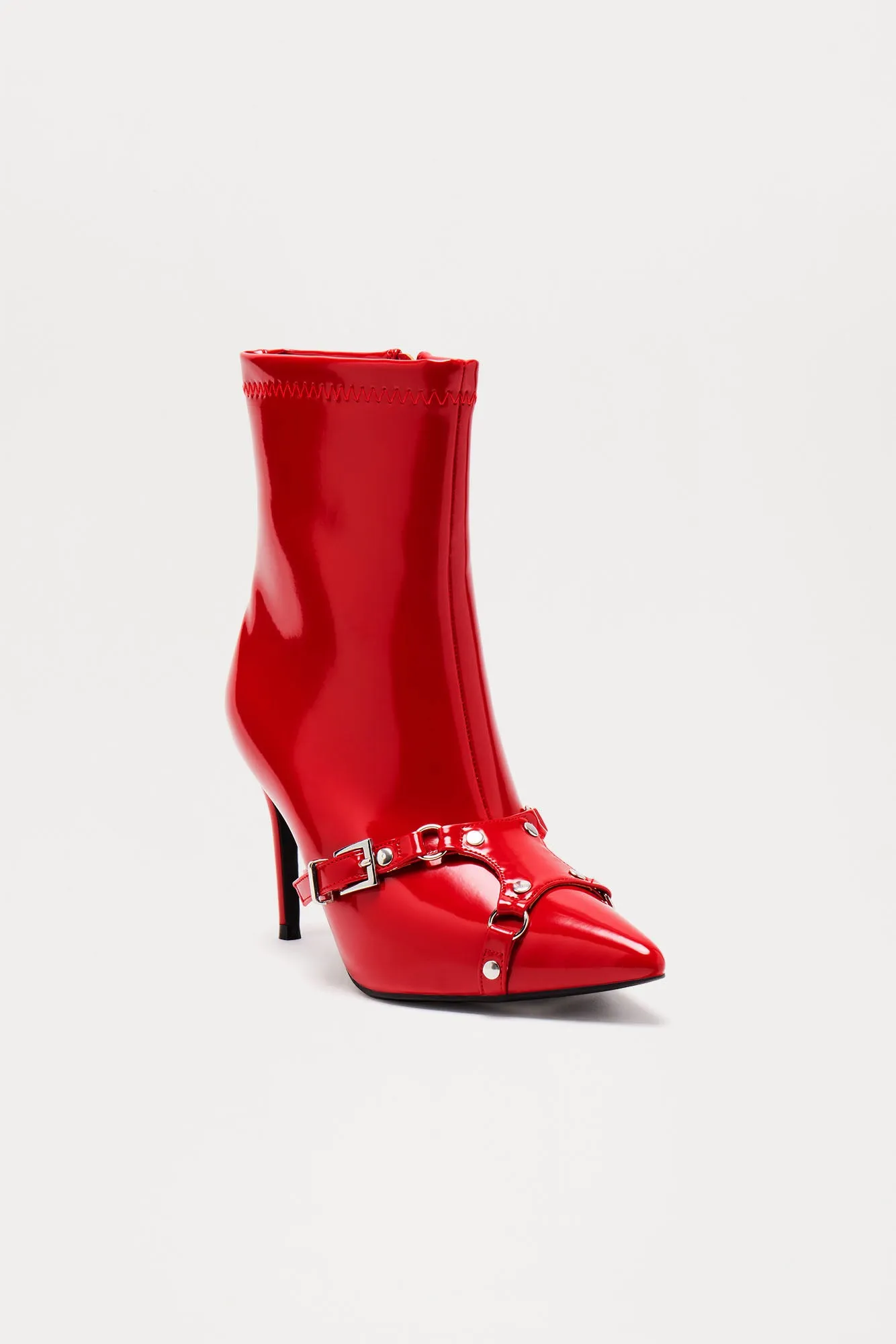 Alaina Booties - Red