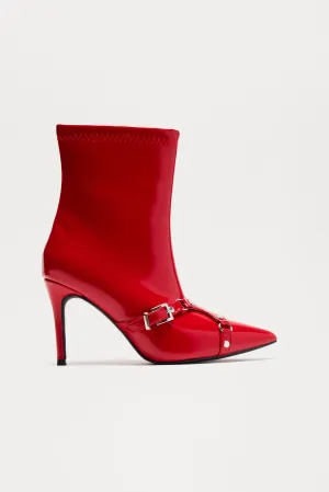 Alaina Booties - Red