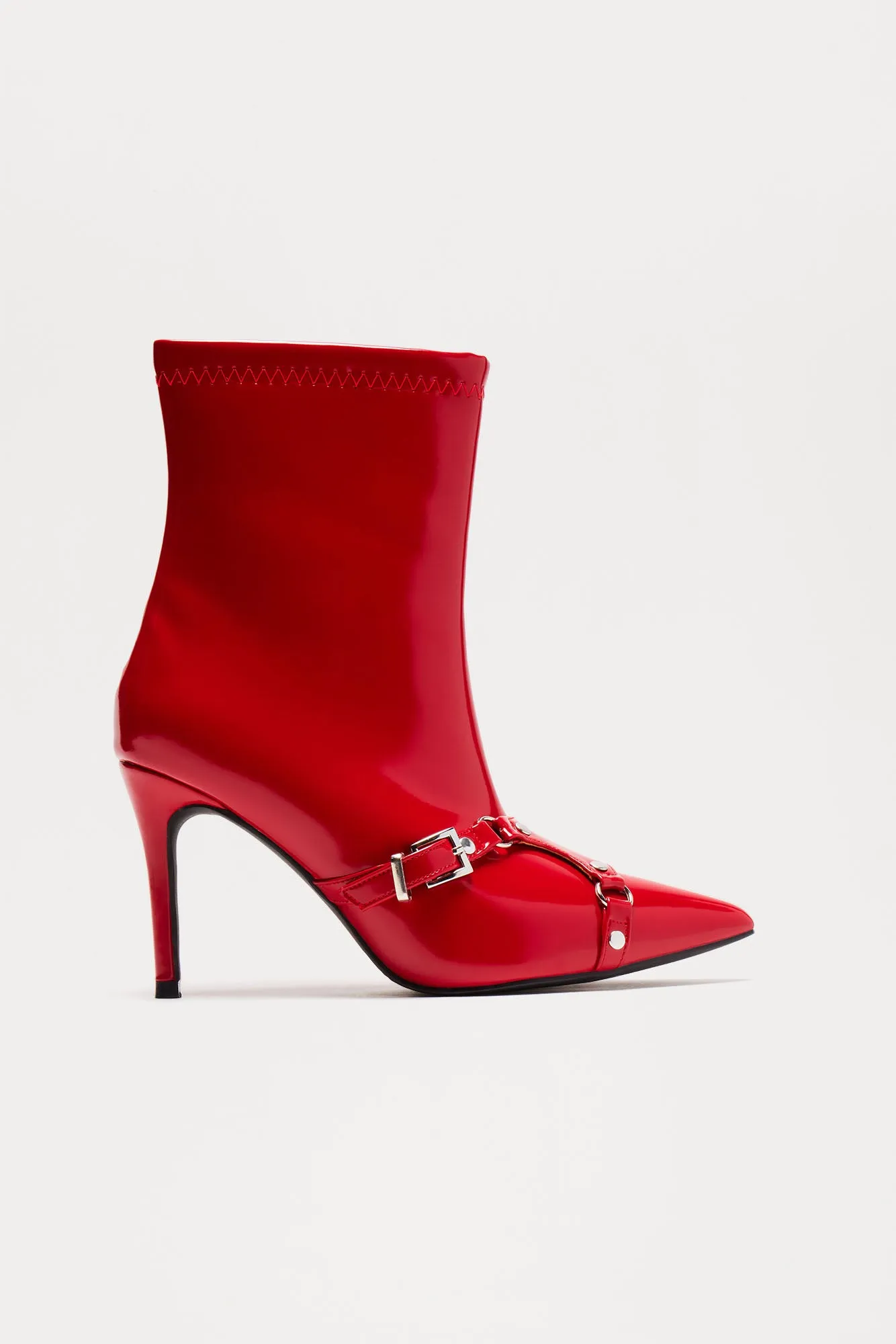 Alaina Booties - Red
