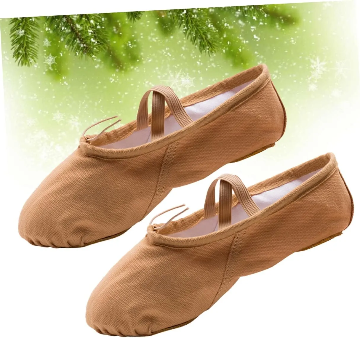 Amosfun 1 Pair Ballet Shoes Sole Ballet Shoe Ballet Dance Shoes Ballet Slipper Yoga Shoes Soles Brown