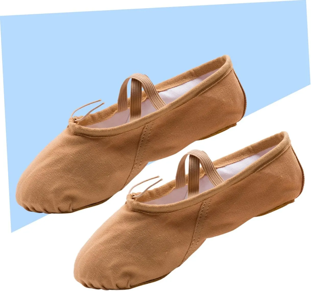 Amosfun 1 Pair Ballet Shoes Sole Ballet Shoe Ballet Dance Shoes Ballet Slipper Yoga Shoes Soles Brown