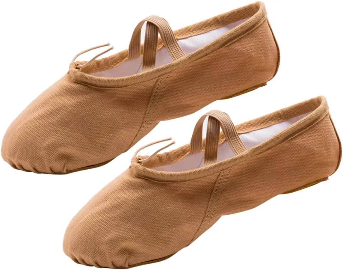 Amosfun 1 Pair Ballet Shoes Sole Ballet Shoe Ballet Dance Shoes Ballet Slipper Yoga Shoes Soles Brown