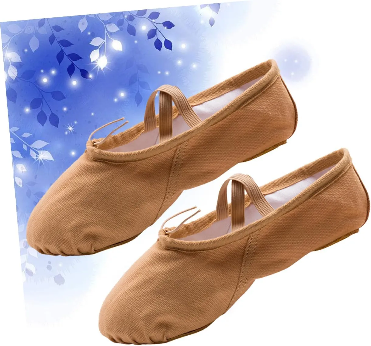 Amosfun 1 Pair Ballet Shoes Sole Ballet Shoe Ballet Dance Shoes Ballet Slipper Yoga Shoes Soles Brown