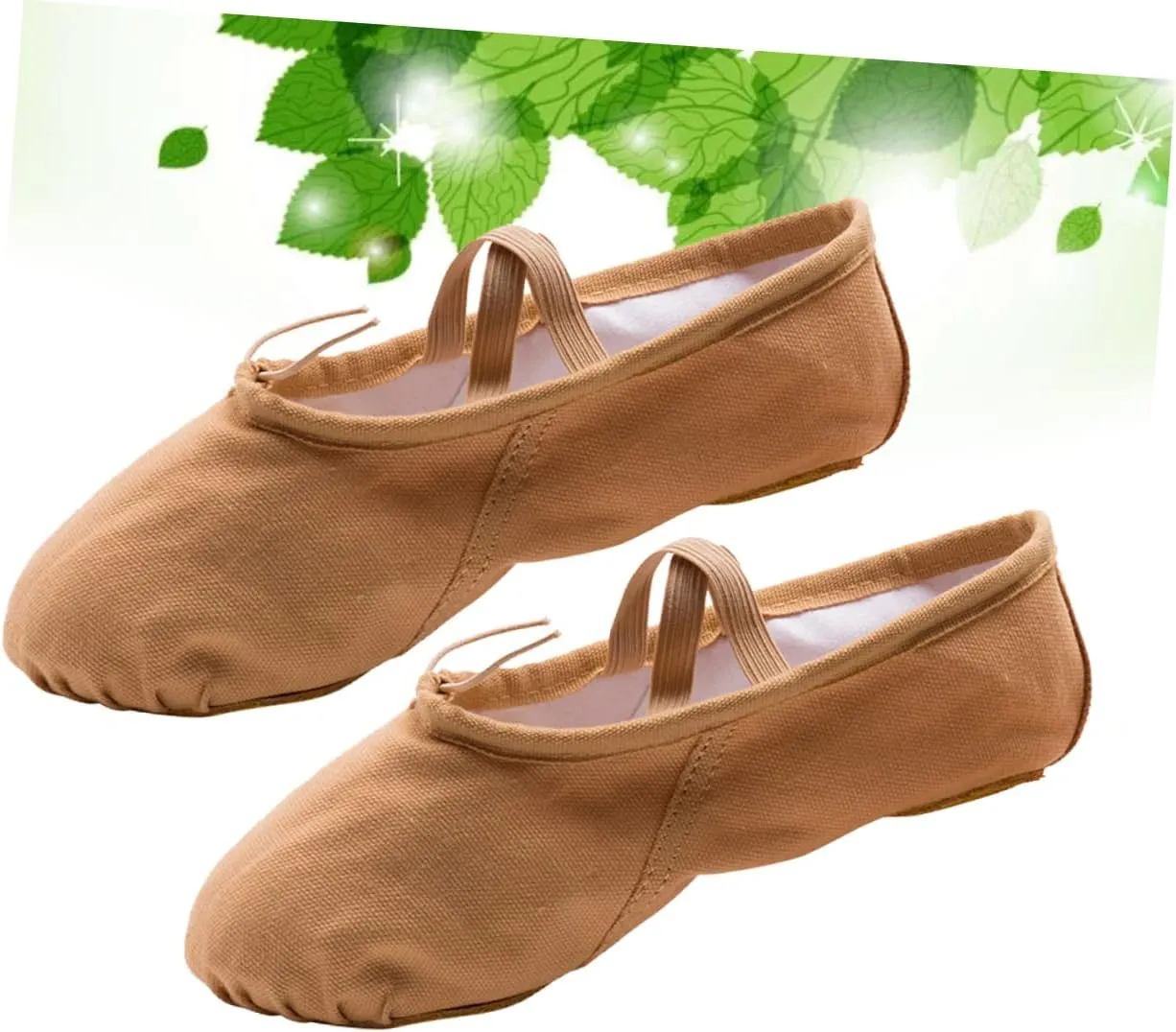 Amosfun 1 Pair Ballet Shoes Sole Ballet Shoe Ballet Dance Shoes Ballet Slipper Yoga Shoes Soles Brown