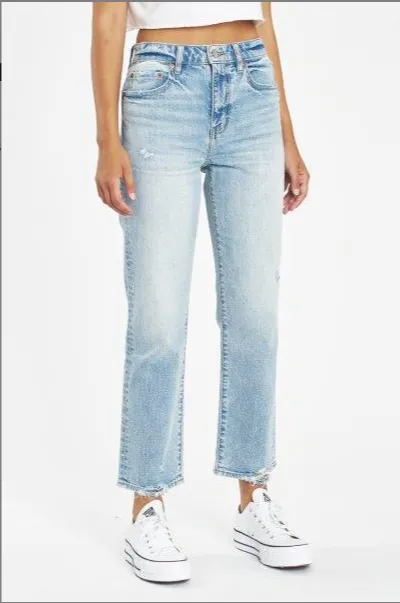 Ava High Rise Straight Denim