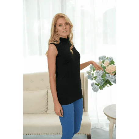 Bamboo - Sleeveless -Small Cowl Shirt
