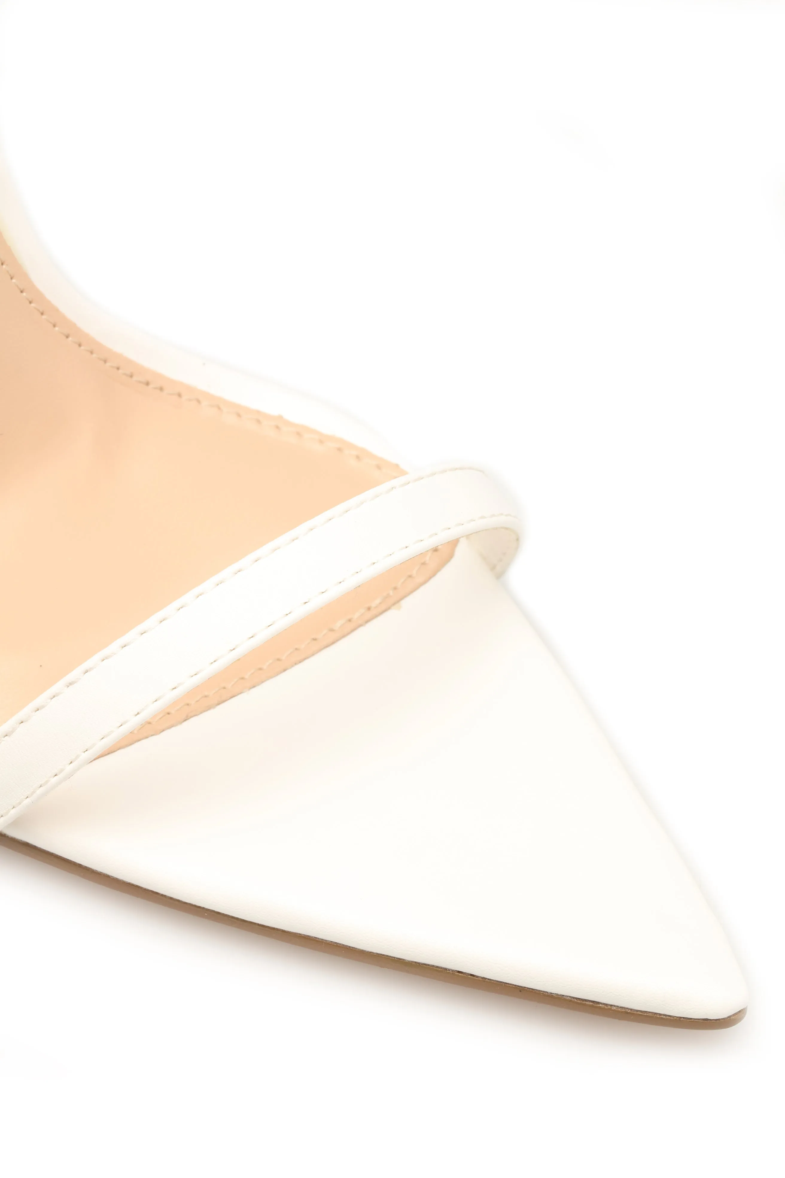 Be Amused Heeled Sandal - White