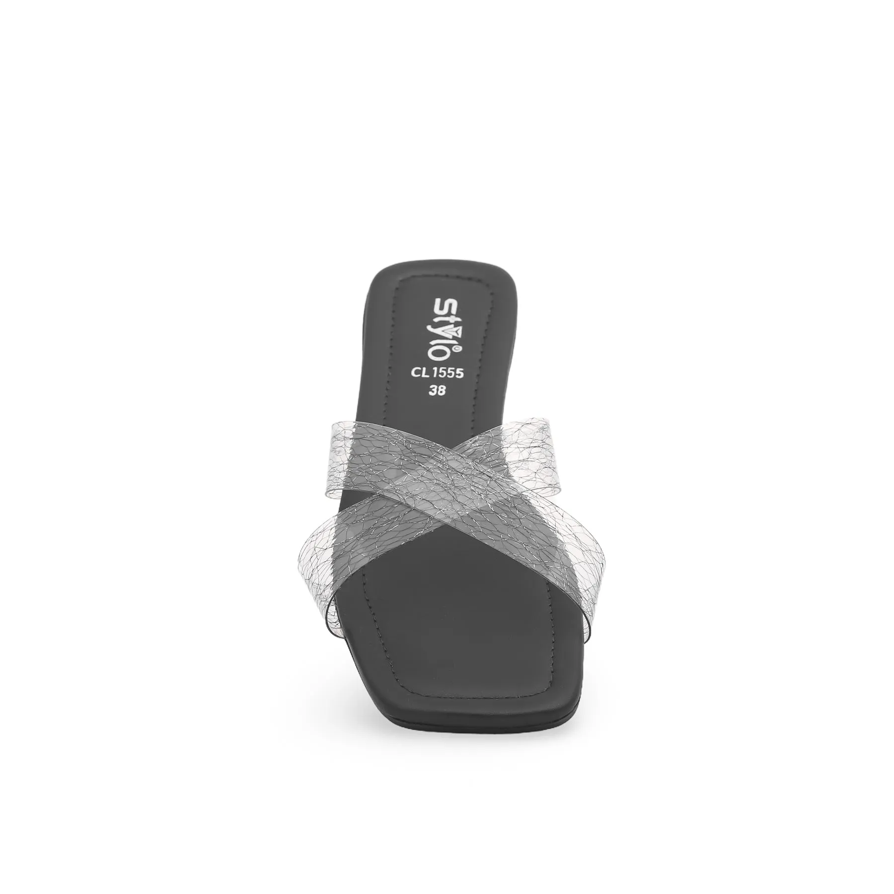 Black Casual Slipper CL1555