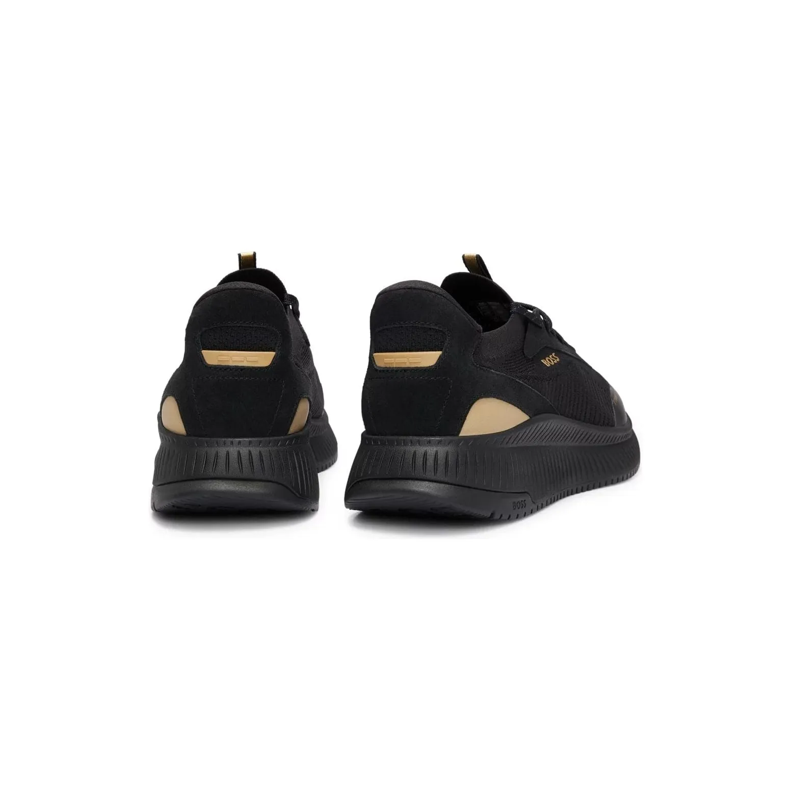 BOSS SOCK TRAINERS WITH KNITTED UPPER AND FISHBONE SOLE