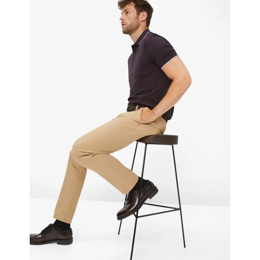 Brax Fabio Hi Flex Slim Fit Stretch Chino Camel 80-1750