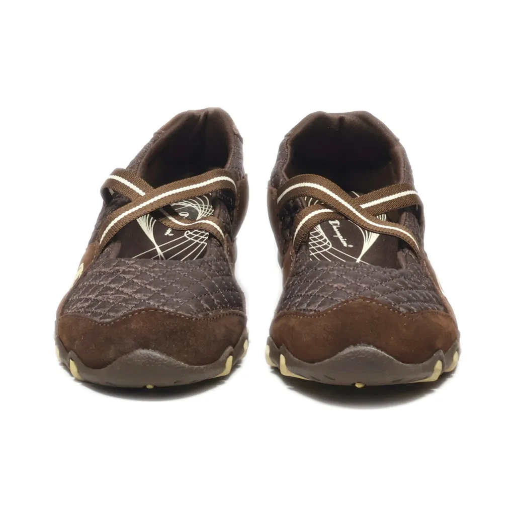Champion Ballerinas Suede Brown Colour For Women