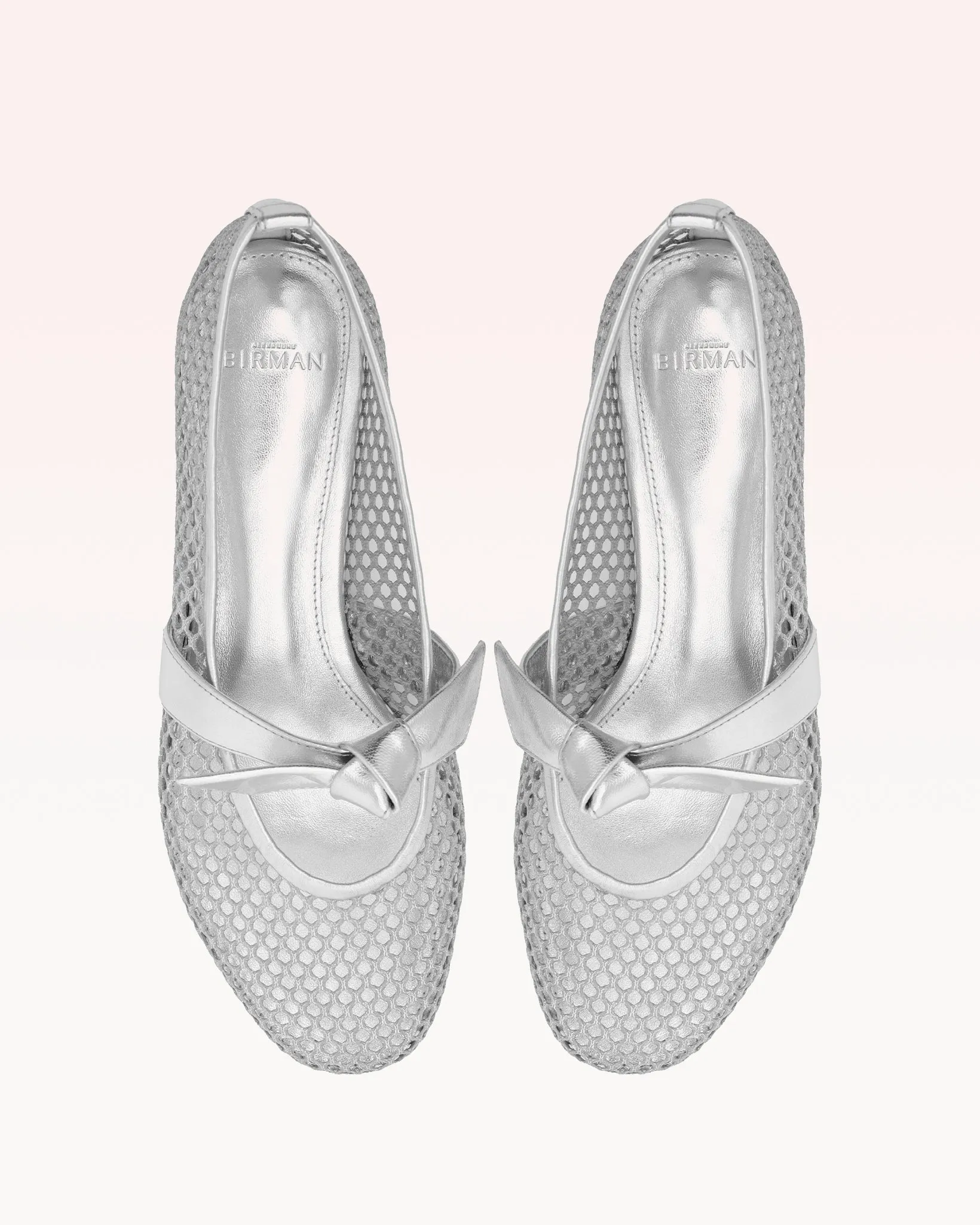 Clarita Ballerina Mesh Silver