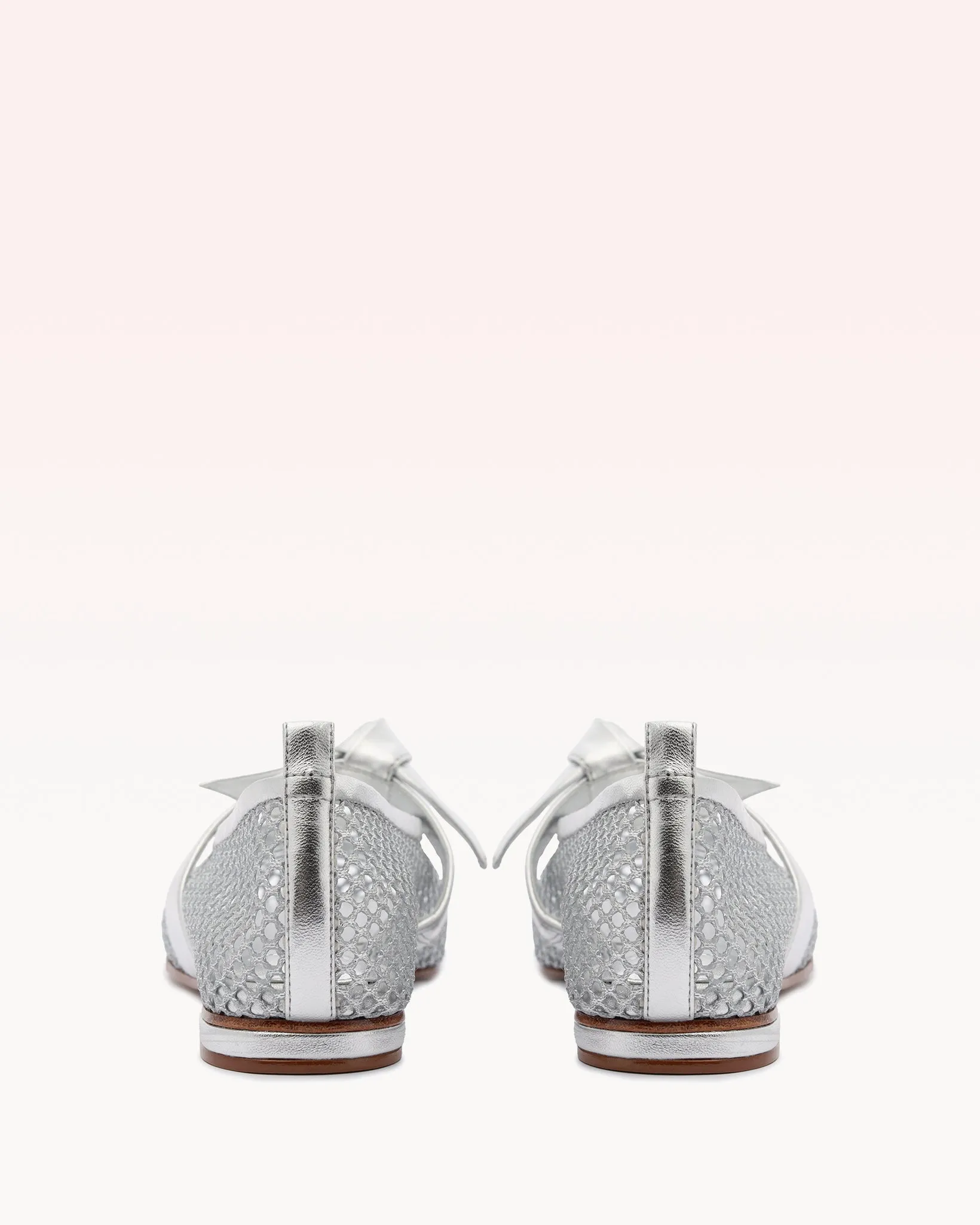 Clarita Ballerina Mesh Silver
