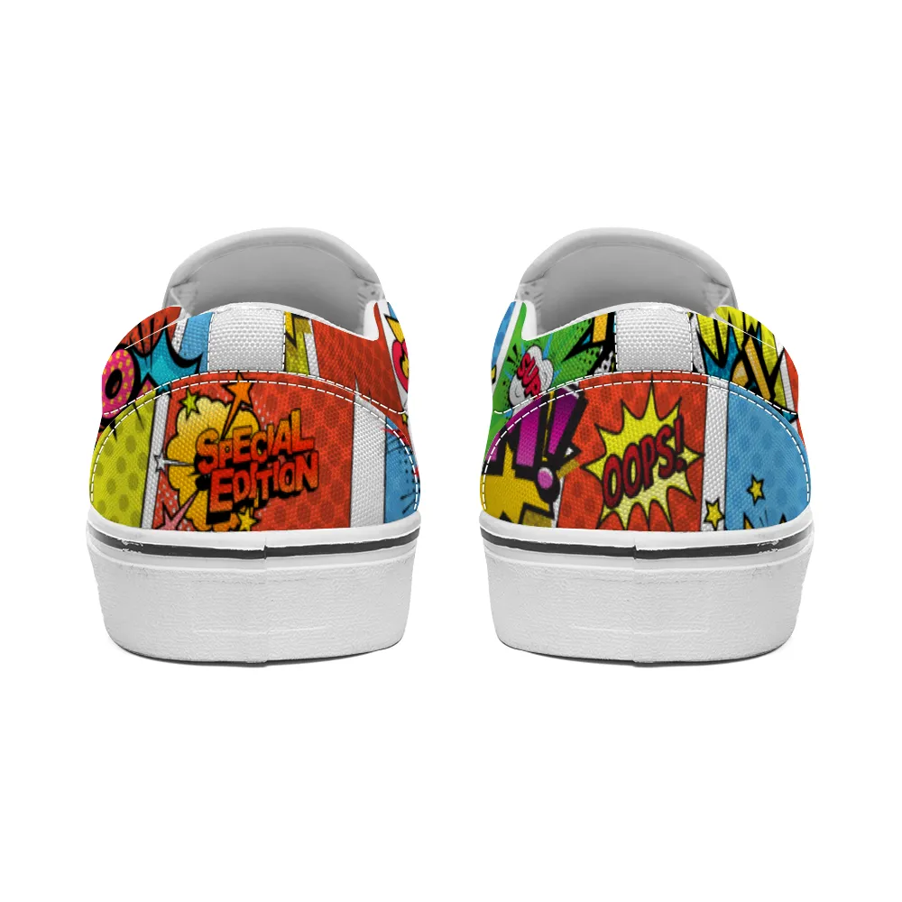 Comic Book Geek Collection - Unisex Slip-On Canvas Sneakers