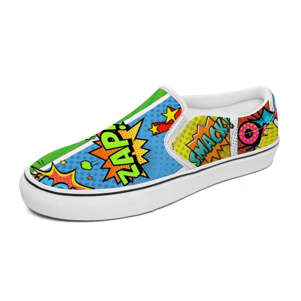 Comic Book Geek Collection - Unisex Slip-On Canvas Sneakers