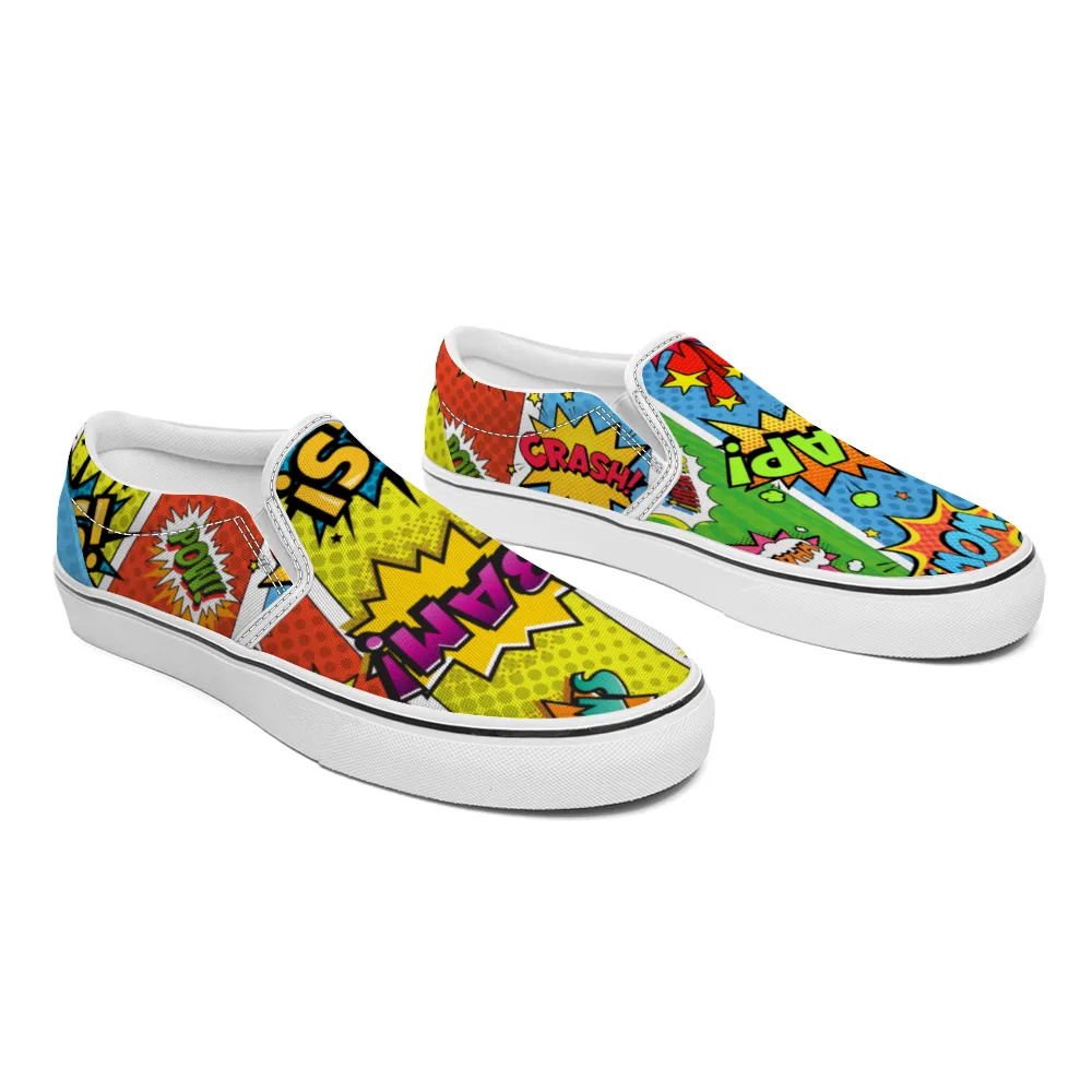 Comic Book Geek Collection - Unisex Slip-On Canvas Sneakers