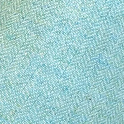 Deluxe Ladies 'Daisy' Sheepskin Slipper Mule - Herringbone Aqua