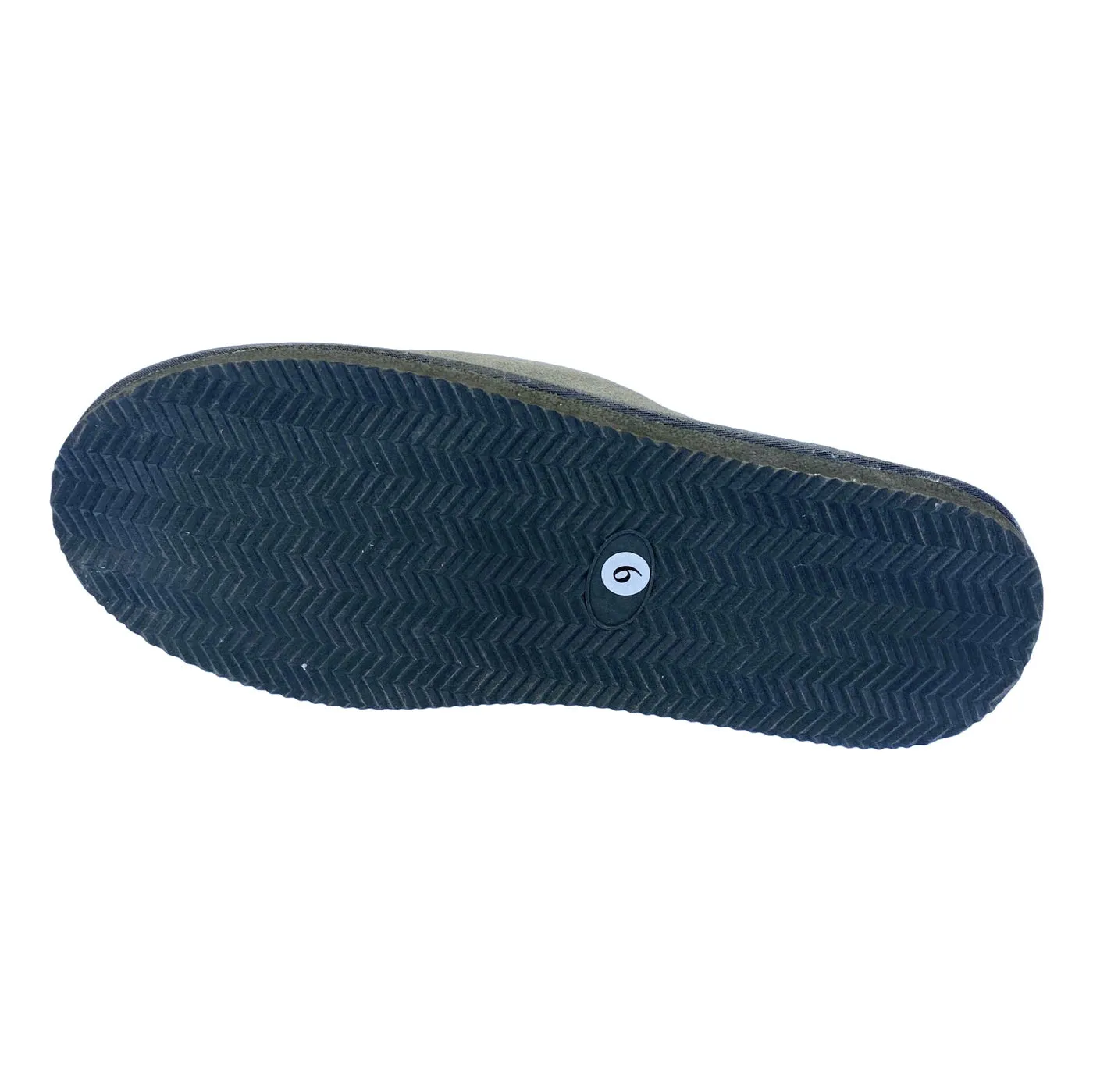 Deluxe Mens 'Michael' Sheepskin Slipper Mule - Dark Grey