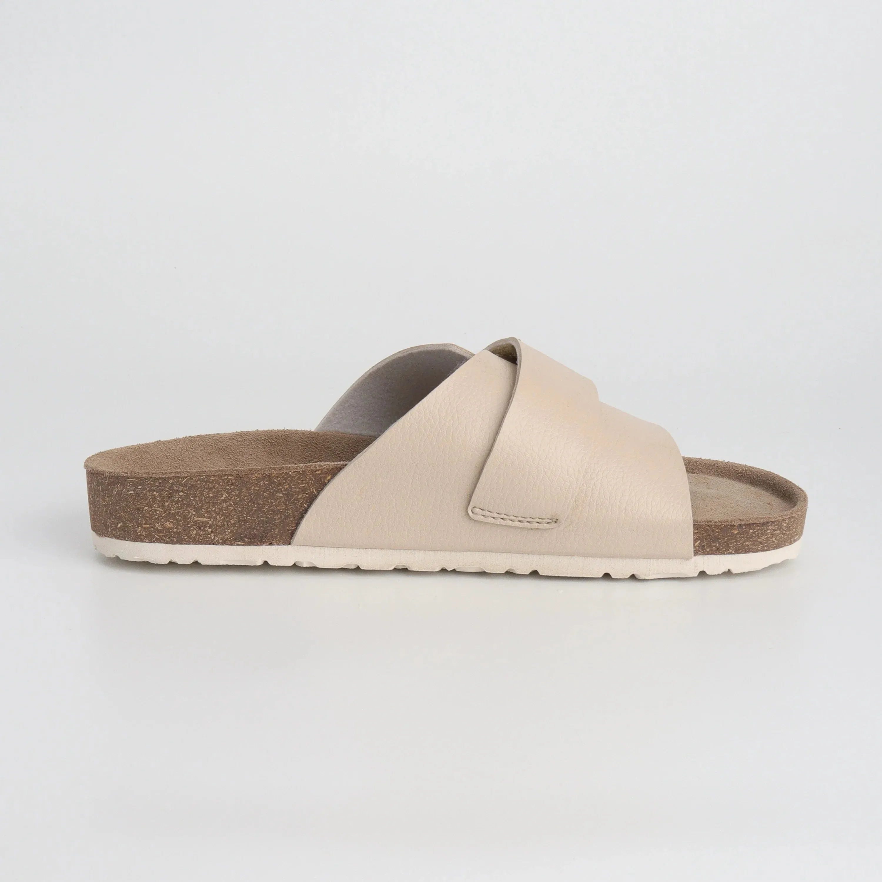 Double Layered Cork Leather Sandals for Women 2.0 – Beige