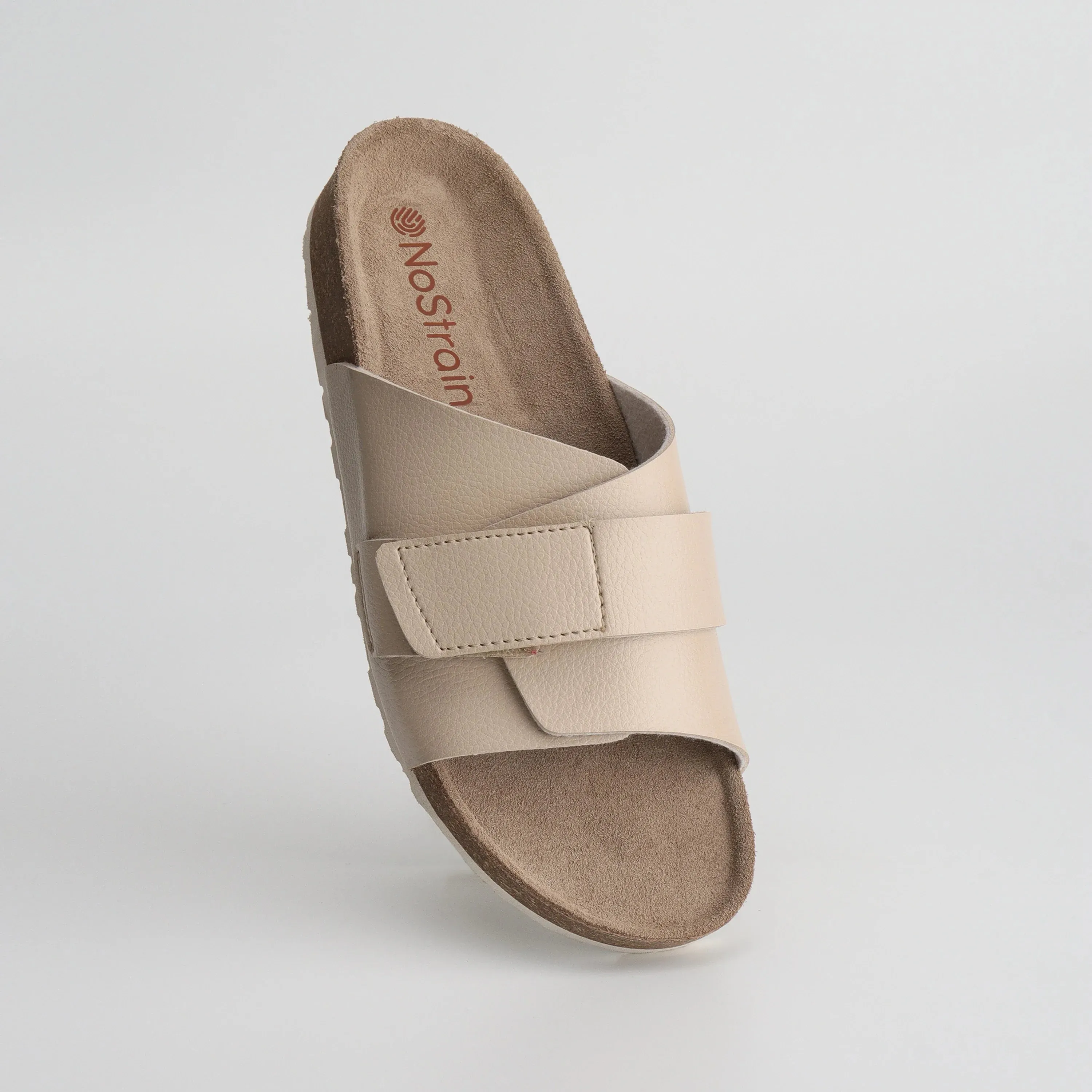 Double Layered Cork Leather Sandals for Women 2.0 – Beige