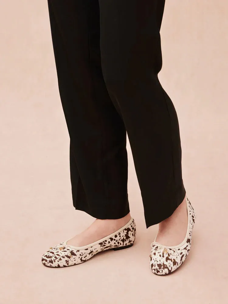 Eliana Pony Hair Bow Ballerinas
