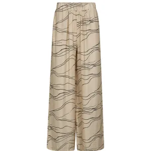 Evy loose pants / 100262 - Cream Graphic