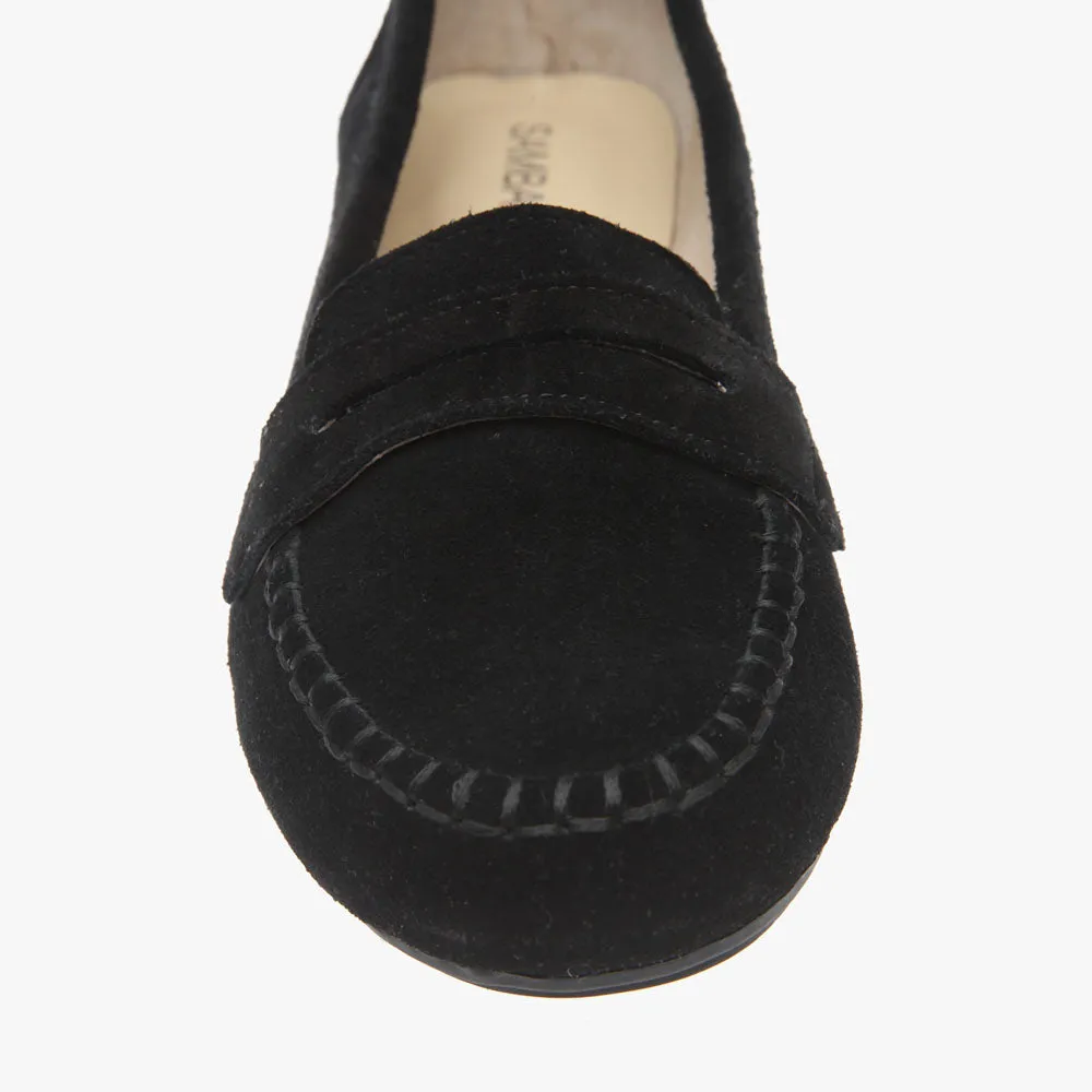 Fifi Black Suede Loafer