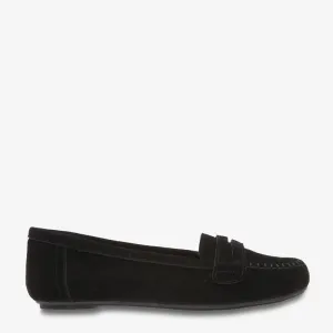 Fifi Black Suede Loafer