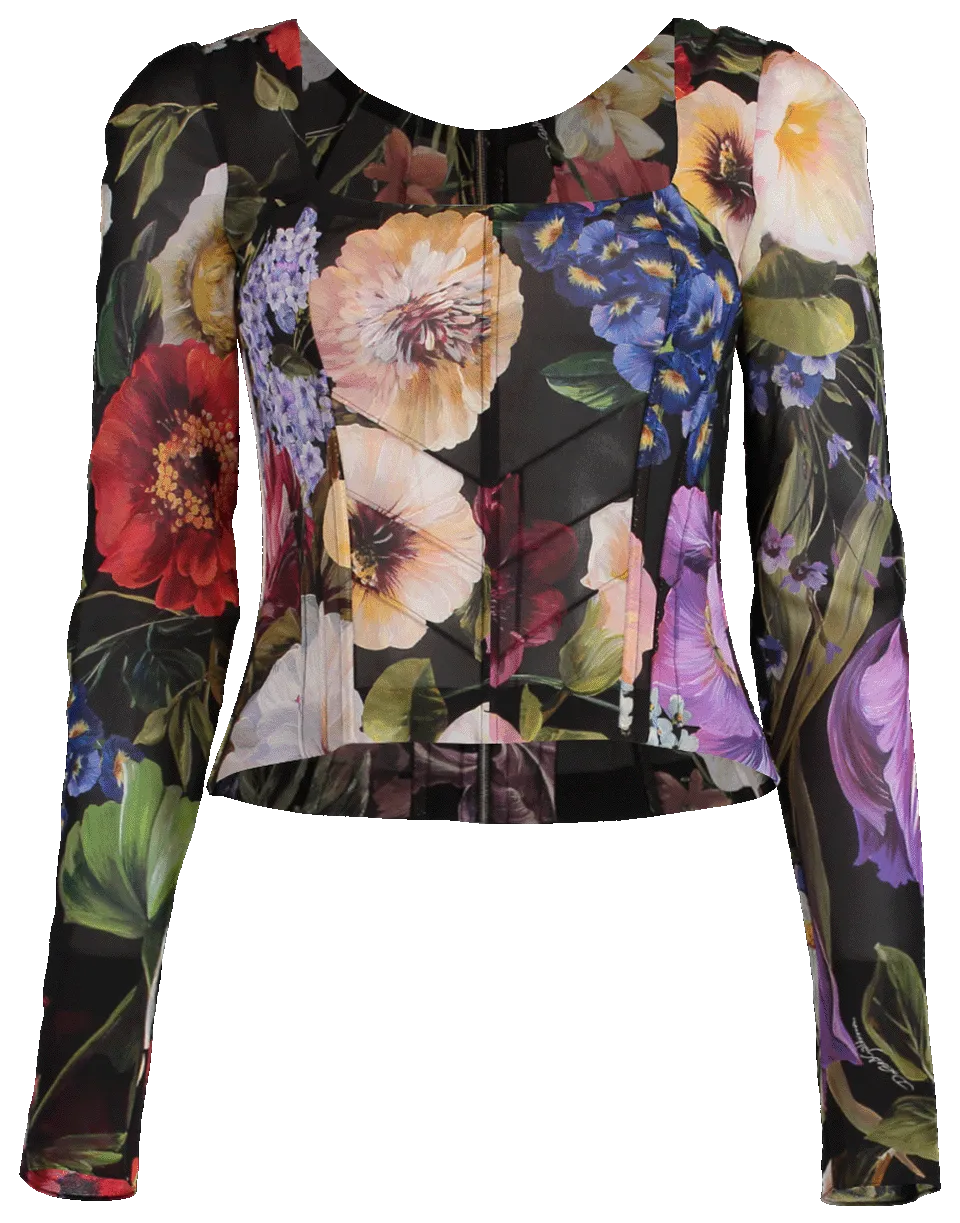 Floral Sheer Top