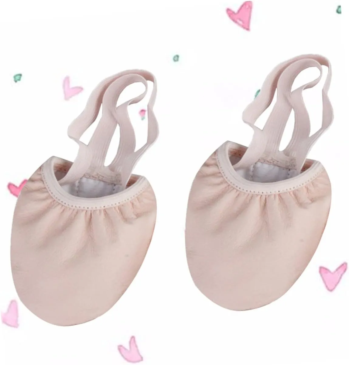 GLEAVI 2 Pairs Pantumblas De Mujer Shoes for Women Flats Womens House Slippers Zapatilla De Mujer Slippers for Women Contemporary Ballet Thong for Women Half Aldult Pointe Shoes