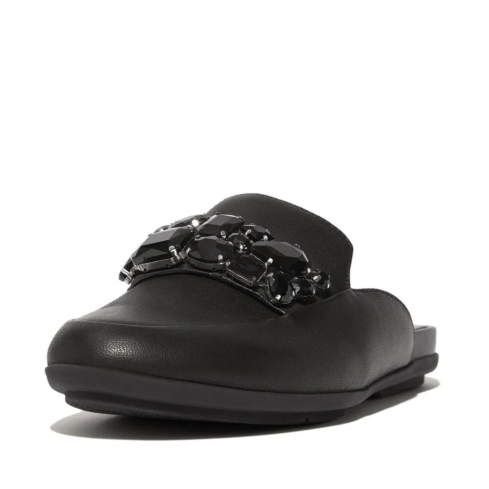 GRACIE JEWEL-DELUXE LEATHER MULES