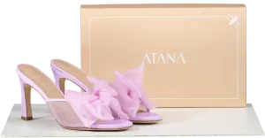 House of Atana Purple Violet Bow 85mm Mules UK 6 EU 39 