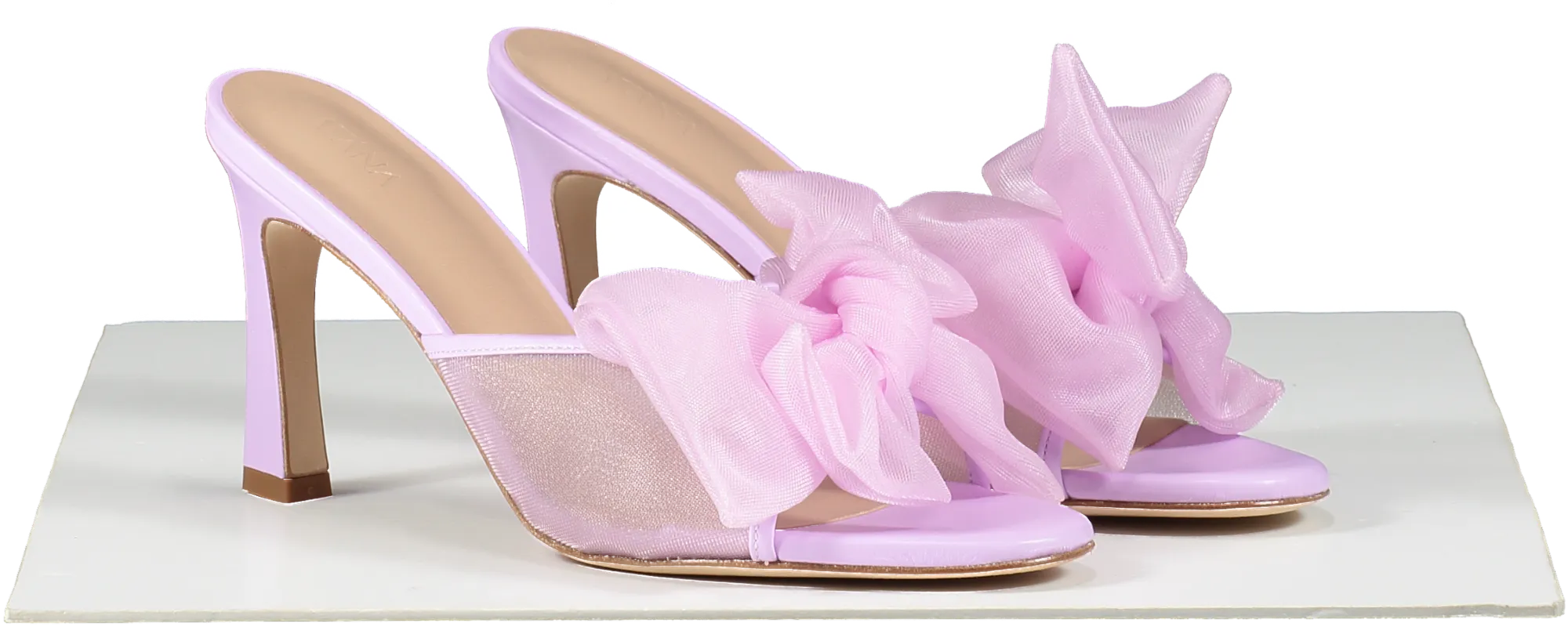 House of Atana Purple Violet Bow 85mm Mules UK 6 EU 39 