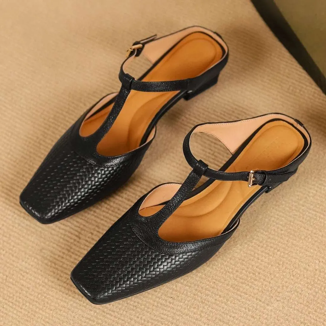Isabella Leather Mules