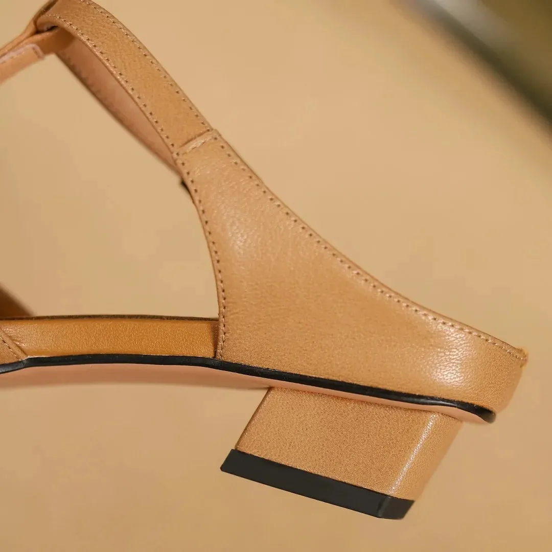 Isabella Leather Mules