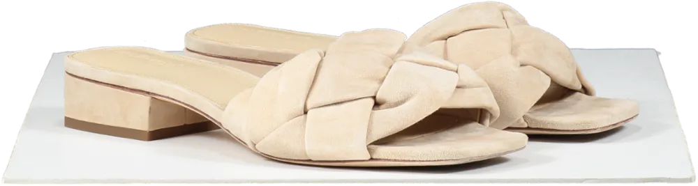 J.McLaughlin Beige Hanna Suede Mules UK 8 EU 41 
