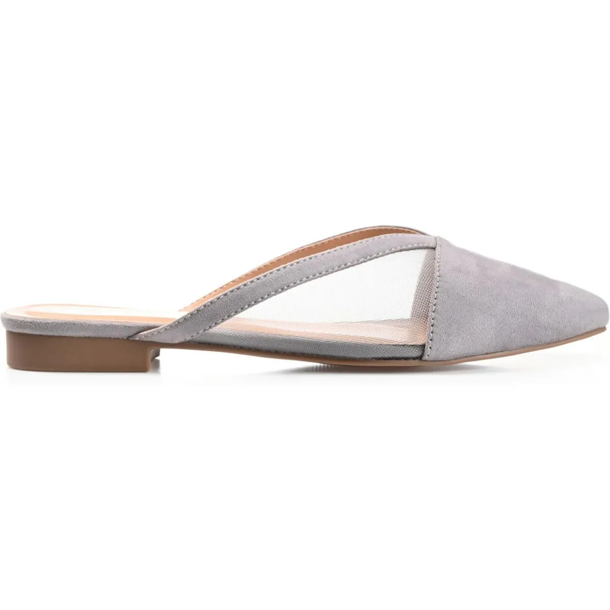 Journee Collection Womens Reeo Leather Pointed Toe Mules