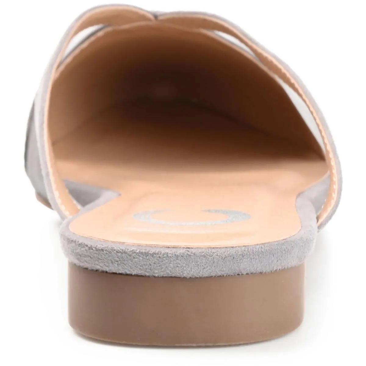 Journee Collection Womens Reeo Leather Pointed Toe Mules