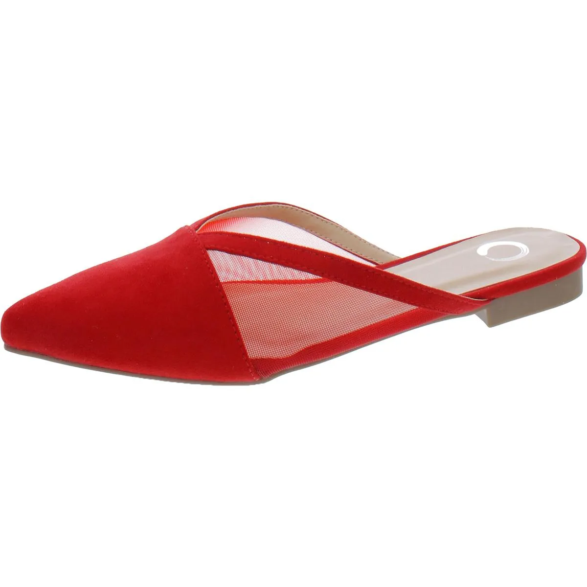 Journee Collection Womens Reeo Leather Pointed Toe Mules