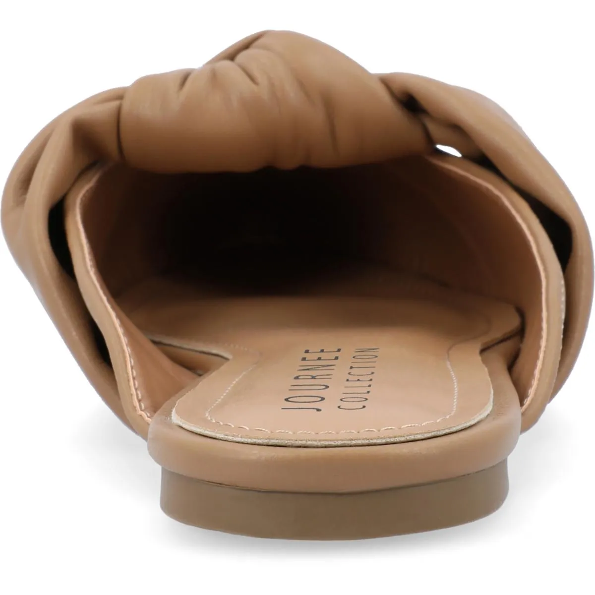 Journee Collection Womens Salinn Faux Leather Pointed Toe Mules