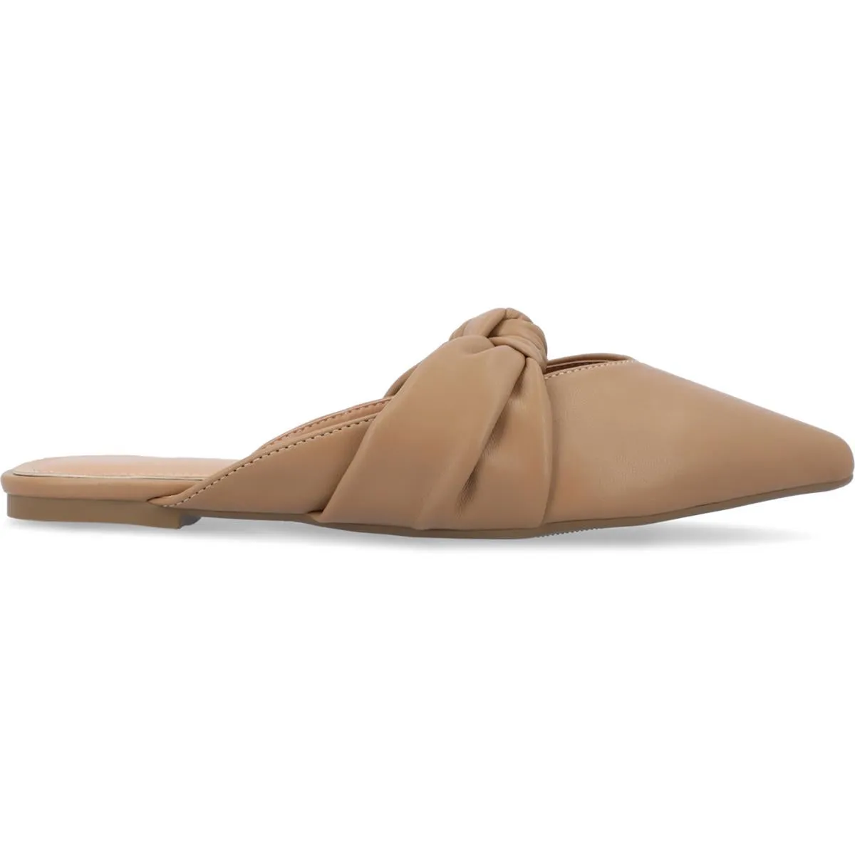 Journee Collection Womens Salinn Faux Leather Pointed Toe Mules