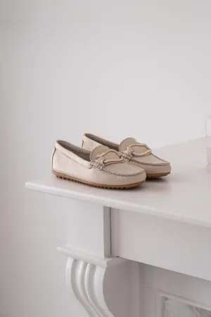 LEATHER MOCCASIN PRUNELLA