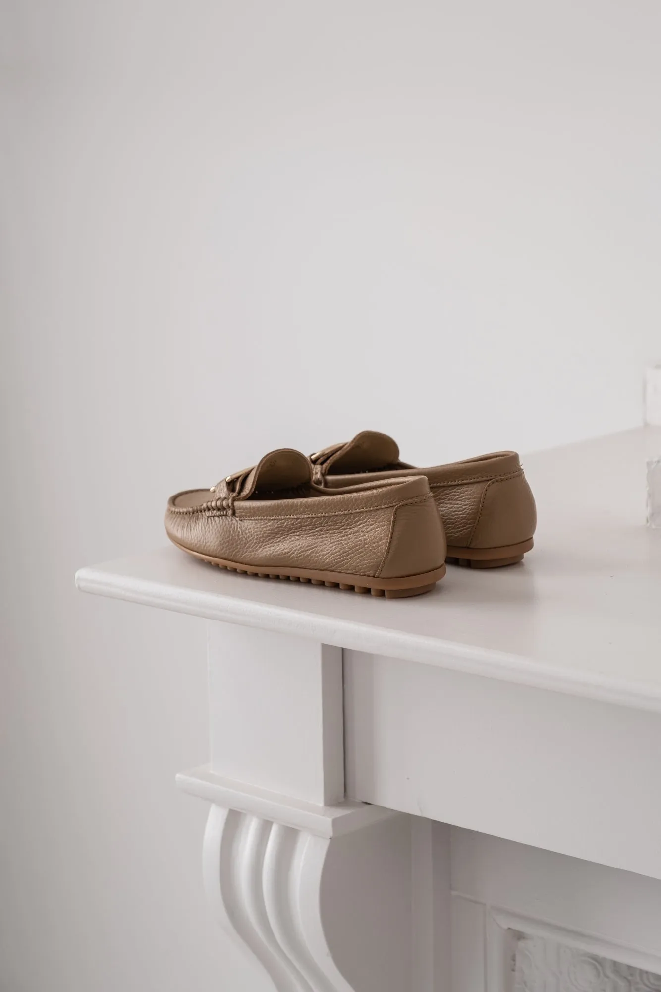 LEATHER MOCCASIN PRUNELLA
