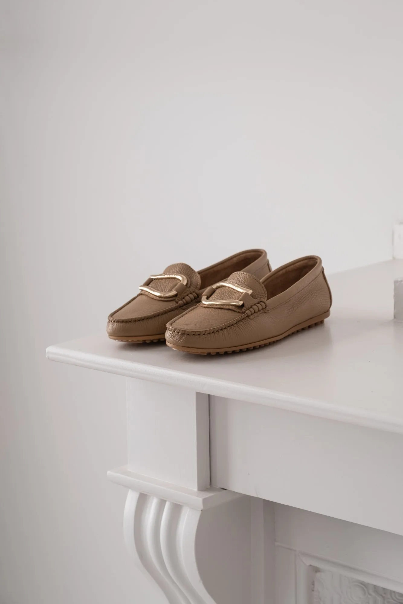 LEATHER MOCCASIN PRUNELLA