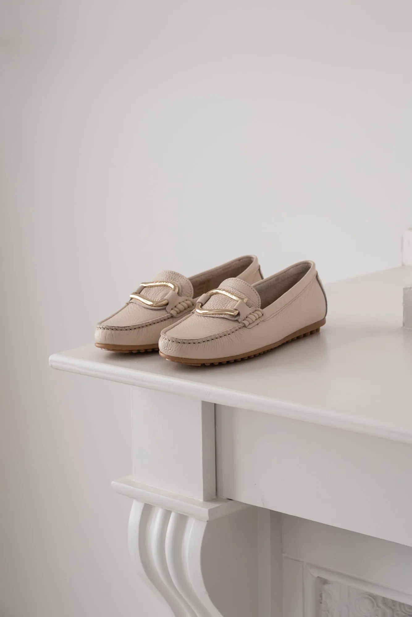 LEATHER MOCCASIN PRUNELLA