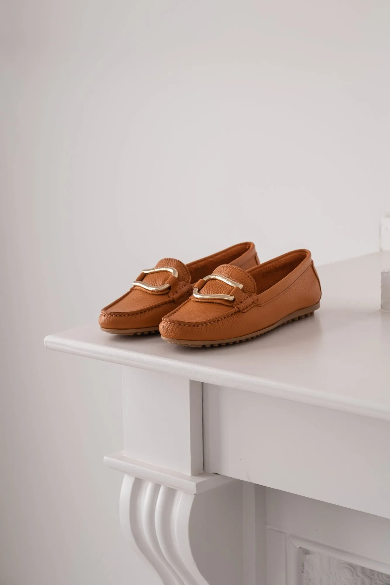 LEATHER MOCCASIN PRUNELLA