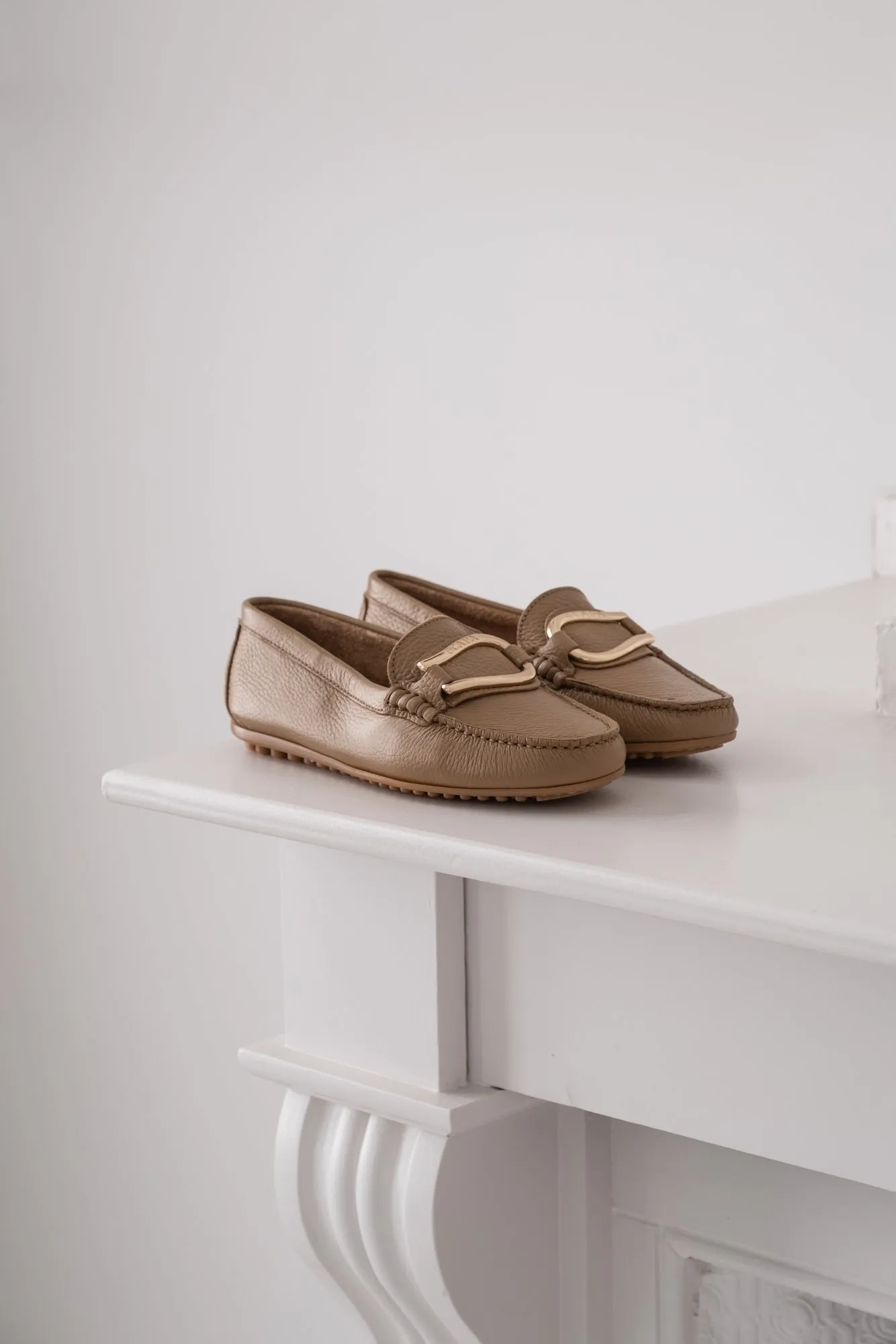 LEATHER MOCCASIN PRUNELLA