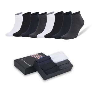 Men's Bamboo Low Cut Ankle Socks – Odor-Free, Breathable & Moisture-Wicking | 8 Pairs with Gift Box by Mars Outlet Store LLC