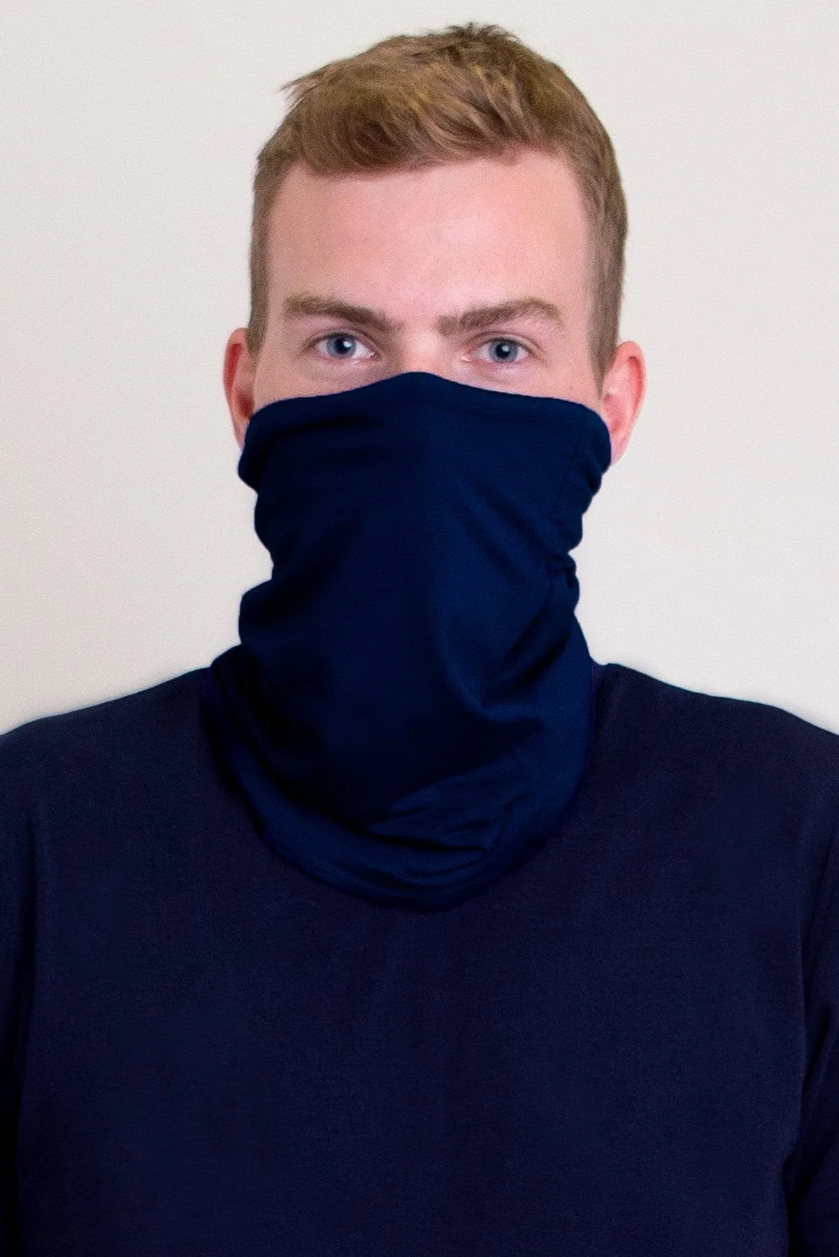 Neck Warmer/Face Cover, Indigo, Bamboo